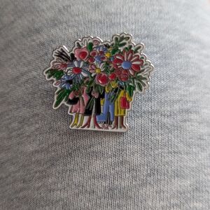 Kate Spade Multicolor Floral Brooch